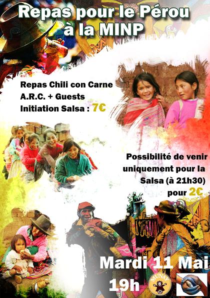affiche du repas à la MINP